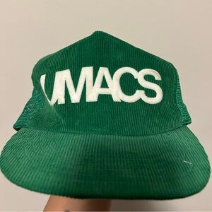 Vintage 1980’s Green UMACS Corduroy SnapBack